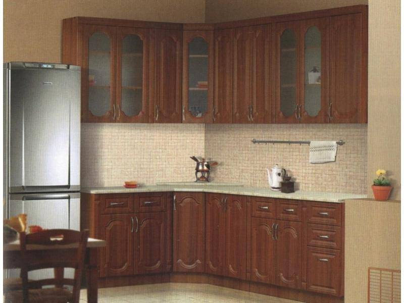 угловая кухня ника-1 с фасадами мдф-классик в Прокопьевске
