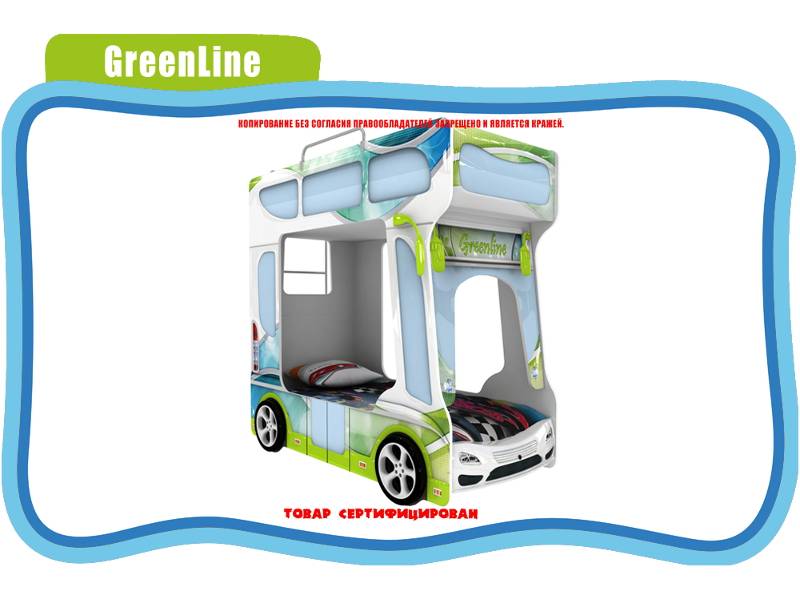 кровать детская green line в Прокопьевске