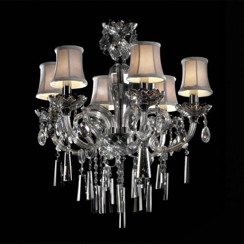 люстра md102743-6a от illuminati прозрачная/бежевая/ хром в Прокопьевске
