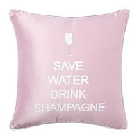 подушка с надписью save water drink shampagne в Прокопьевске