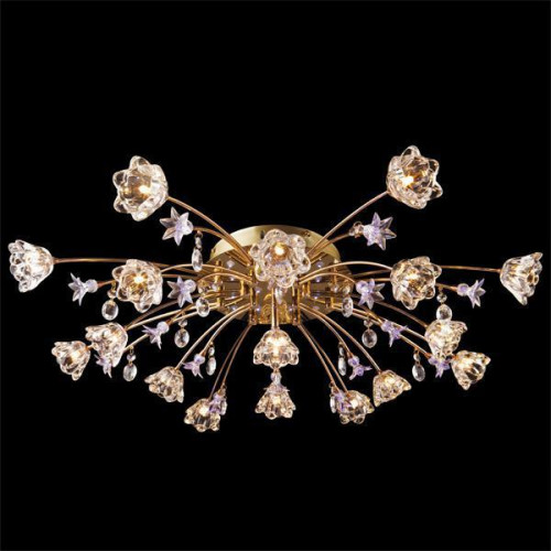 потолочная люстра eurosvet 4928/17 золото/бело-голубой в Прокопьевске