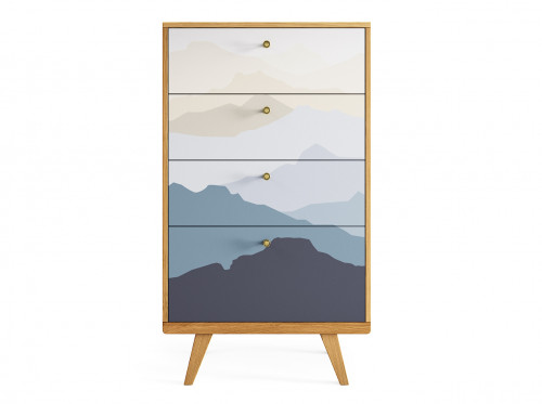 высокий комод thimon натуральный дуб принт №021 в Прокопьевске