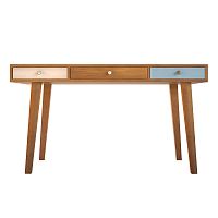 рабочий стол aquarelle birch с тремя ящиками разноцветный в Прокопьевске