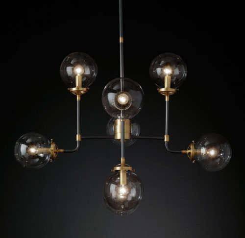 люстра bistro 8 черная, бронза в Прокопьевске