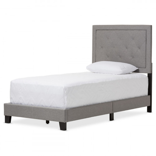кровать paris linen upholstered gray 140х200 в Прокопьевске