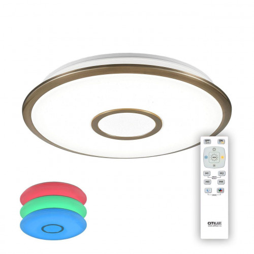 потолочный светодиодный светильник citilux старлайт cl70363rgb в Прокопьевске