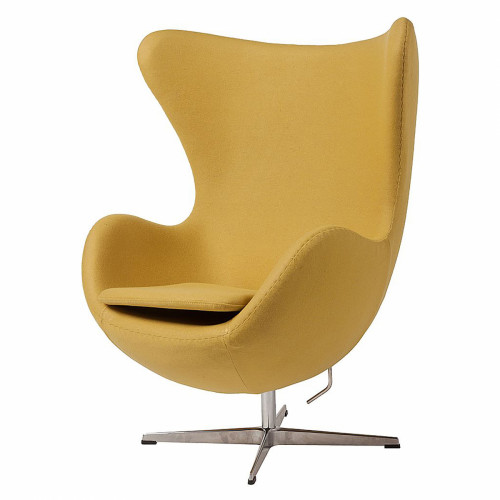 кресло egg chair кашемир желтое в Прокопьевске