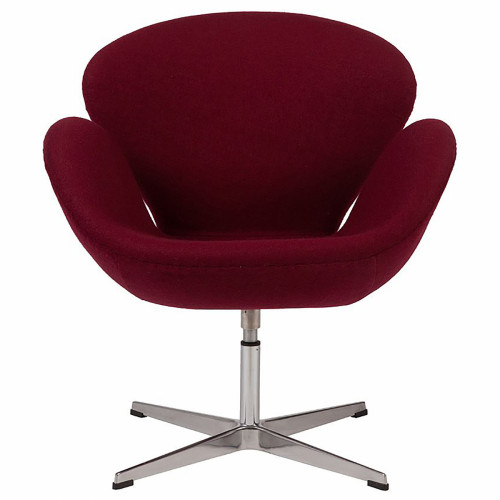 кресло swan chair бордовая в Прокопьевске