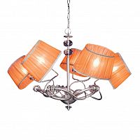 люстра 6900/5 00 v2568 от mm lampadari хром/оранжевая в Прокопьевске