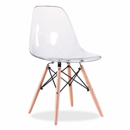 стул деревянный pc-015 прозрачный (eames style) в Прокопьевске
