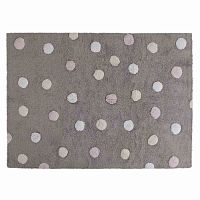 ковер tricolor polka dots серый розовый в Прокопьевске