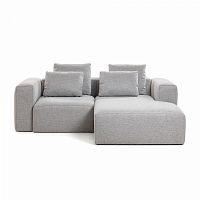 диван blok sofa 2 правый угол светло-серый от la forma (ex julia grup) в Прокопьевске