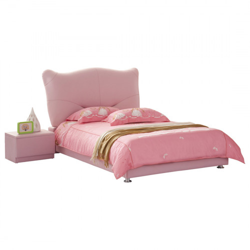 кровать pink leather kitty 120х200 в Прокопьевске