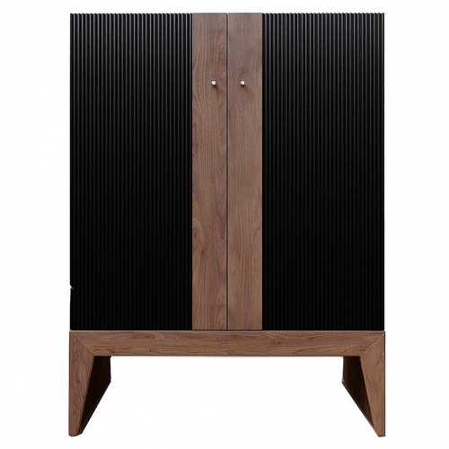 буфет черный полоска 90х40х120 srip в Прокопьевске