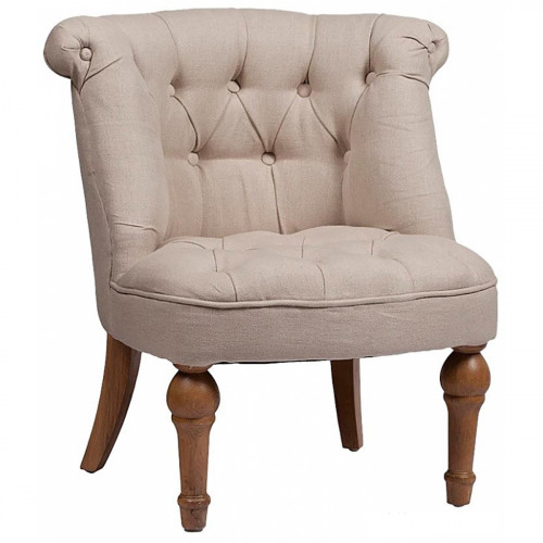 кресло sophie tufted slipper chair бежевое в Прокопьевске