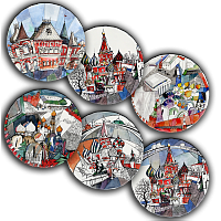 сет тарелки московия dream (6 шт.) в Прокопьевске