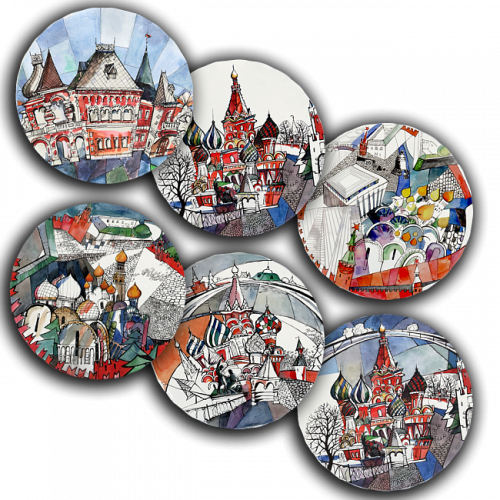 сет тарелки московия dream (6 шт.) в Прокопьевске