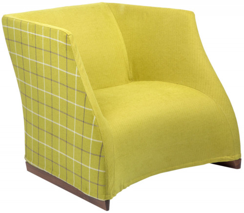 кресло vivienne armchair yellow checkerboard в Прокопьевске