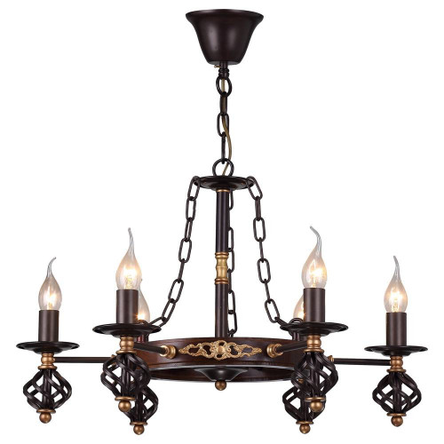 подвесная люстра arte lamp cartwheel a4550lm-6ck в Прокопьевске
