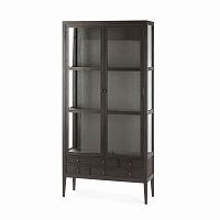 книжный шкаф altino витрина коричневый в Прокопьевске