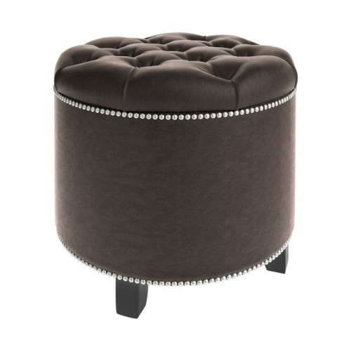 пуф круглый modena brown коричневый в Прокопьевске