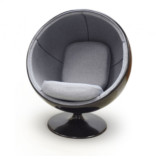 кресло ball chair черно-серое в Прокопьевске