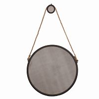 зеркало на ремне круглое металлическое большое диаметр 75 см iron and rope round в Прокопьевске