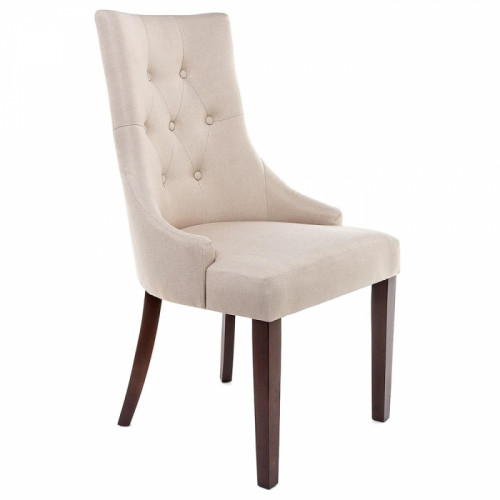 стул деревянный elegance dark walnut / fabric cream в Прокопьевске