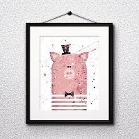 постер pig а4 в Прокопьевске