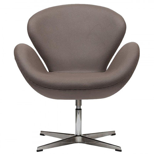 кресло swan chair серо-коричневая в Прокопьевске