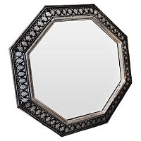 зеркало восьмиугольное черное с орнаментом silver ornaments в Прокопьевске