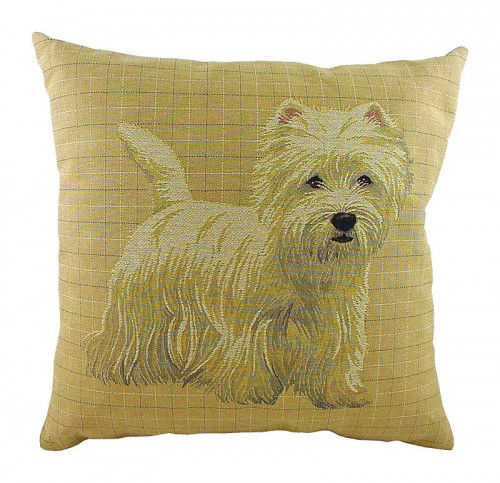 подушка с фото белого терьера westie в Прокопьевске