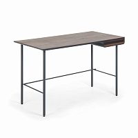 стол mahon desk ореховый шпон, mdf матовый графит в Прокопьевске