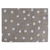 ковер tricolor polka dots серый голубой в Прокопьевске