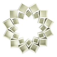 стеллаж лотос 2 круга белый от odingeniy в Прокопьевске