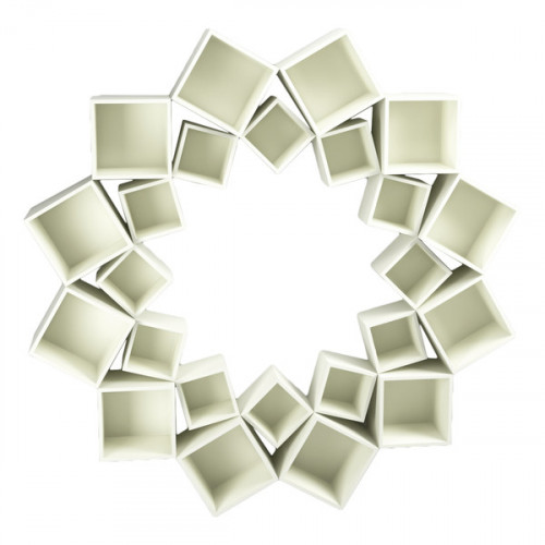 стеллаж лотос 2 круга белый от odingeniy в Прокопьевске