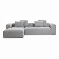 диван blok sofa 3 левый угол светло-серый от la forma (ex julia grup) в Прокопьевске