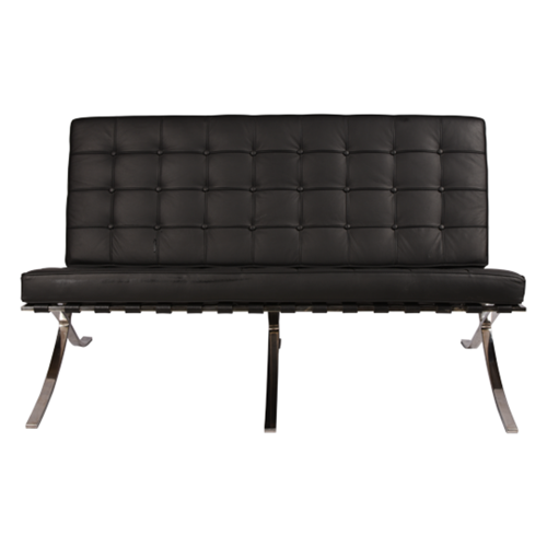 диван barcelona style loveseat sofa прямой черный в Прокопьевске