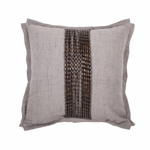 декоративная подушка handwork exclusive квадратная светло-серая в Прокопьевске