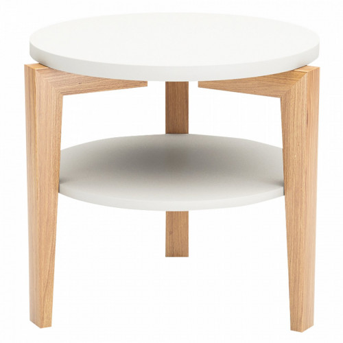 журнальный столик aster low белый с полкой в Прокопьевске