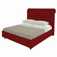 кровать подростковая с каретной стяжкой 140х200 красная sweet dreams в Прокопьевске