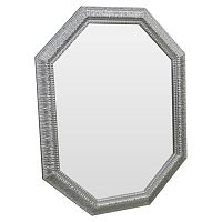 зеркало серебряное восьмиугольное вытянутое с декором silver luxury в Прокопьевске