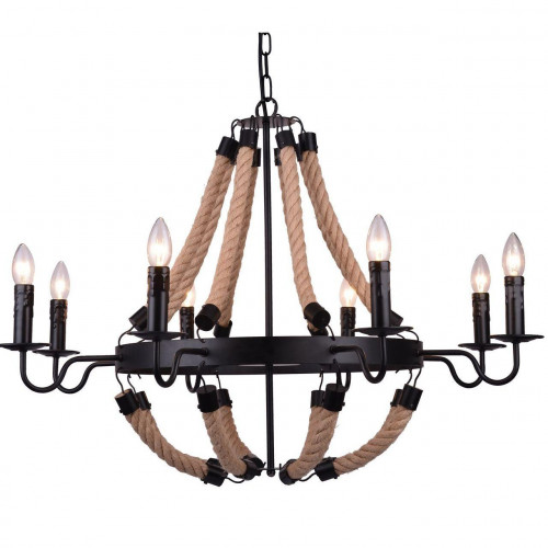 подвесная люстра arte lamp marsiglia a8956lm-8bk в Прокопьевске