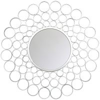 зеркало серебряное круглое в раме георгина в Прокопьевске