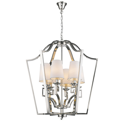 люстра presidential 6 от delight collection белая/никель в Прокопьевске