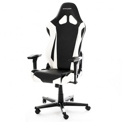 кресло геймерское dxracer racing черно-белое в Прокопьевске