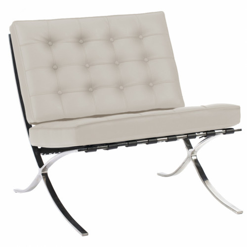 кресло barcelona chair молочное в Прокопьевске