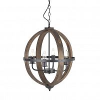 люстра на 4 рожка коричневого цвета в Прокопьевске