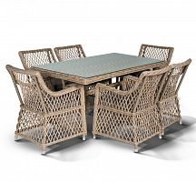 латте, обеденная группа на 4 персоны ,бежевый в Прокопьевске