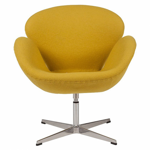 кресло swan chair желтое в Прокопьевске